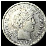 1896-S Silver Barber Dime CLOSELY UNCIRCULATED