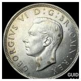 1942 Great Britain Silver 1/2 Crown