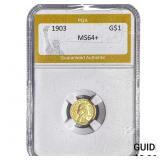 1903 Rare Gold Dollar PGA MS64+