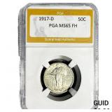 1917-D Standing Liberty Quarter PGA MS65 FH