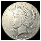 1928 Silver Peace Dollar NEARLY UNCIRCULATED