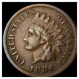 1886 Indian Head Cent LIGHTLY CIRCULATED