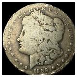This is a 1889-CC Morgan Silver Dollar. NICELY CIR