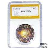 1831 Capped Bust Half Dollar PGA VF35+