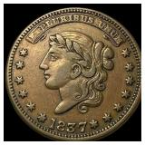 1837 Hard Times Token "Not One Cent" CLOSELY UNC
