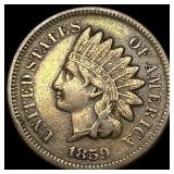 1859 Copper-Nickel Indian Head Cent NEARLY UNCIRCU