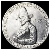 1920 Silver Half Dollar Pilgrim Tercentenary CLOSE