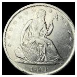 1861-O Silver Half Dollar HIGH GRADE