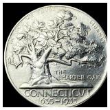 1935 Silver Connecticut Tercentenary Half Dollar U
