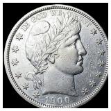 1900 Barber Half Dollar CLOSELY UNCIRCULATED