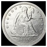 1856 Seated Liberty Quarter CLOSELY UNCIRCULATED