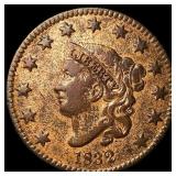 1832 Coronet Head Large Cent NEARLY UNCIRCULATED