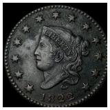 1822 Coronet Head Large Cent NEARLY UNCIRCULATED