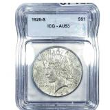 1926-S Silver Peace Dollar ICG AU53