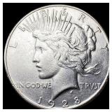 1928 Silver Peace Dollar CLOSELY UNCIRCULATED