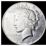 1928-S Silver Peace Dollar CLOSELY UNCIRCULATED