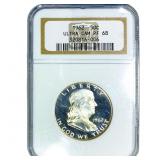 1962 Franklin Half Dollar NGC PF68 Ultra Cam