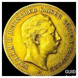 1893A Prussia Gold 10 Mark KM 520 .1152 AGW