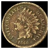 1860 Copper-Nickel Indian Head Cent NEARLY UNCIRCU