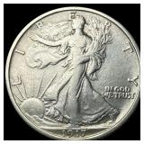 1917-S Silver Walking Liberty Half Dollar NEARLY U