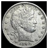 1892 Silver Barber Quarter HIGH GRADE