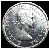 1958 Canada Silver Dollar British Columbia CHOICE