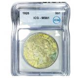 1926 Silver Peace Dollar ICG MS61