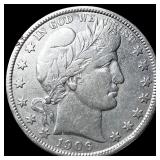 1906 Barber Half Dollar NEARLY UNCIRCULATED