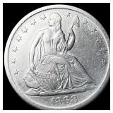 1868-S Silver Half Dollar NEARLY UNCIRCULATED