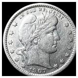 1907 Barber Quarter NEARLY UNCIRCULATED