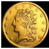 1838-D HM-1 $5 Gold Half Eagle