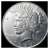1926 Silver Peace Dollar CLOSELY UNCIRCULATED
