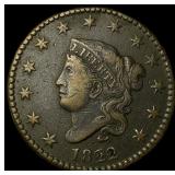 1822 Coronet Head Large Cent NEARLY UNCIRCULATED