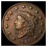 1828 Coronet Head Large Cent CLOSELY  UNCIRCULATE