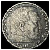 1939 Germany Silver 5 Reichsmark