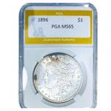 1896 Morgan Silver Dollar PGA MS65