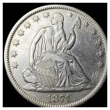 1871-S Seated Liberty Half Dollar CLOSELY  UNCIRC