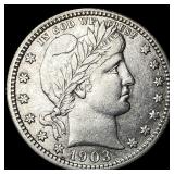 1903-S Silver Barber Quarter CLOSELY UNCIRCULATED