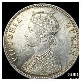 1862 British India Silver Rupee