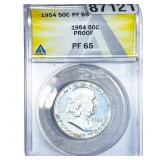 1954 Franklin Half Dollar ANACS PF65