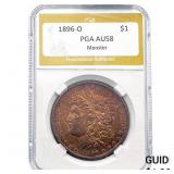 1896-O Morgan Silver Dollar PGA AU58 Monster