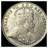 1904 Canada Silver 5 Cents CHOICE AU