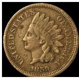 1859 Copper-Nickel Indian Head Cent NEARLY UNCIRCU