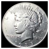 1935 Silver Peace Dollar CLOSELY UNCIRCULATED