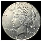 1928 Silver Peace Dollar CLOSELY UNCIRCULATED