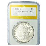 1901-O Morgan Silver Dollar PGA Brilliant UNC
