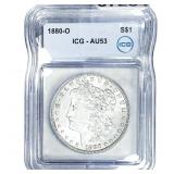 1880-O Morgan Silver Dollar ICG AU53