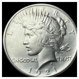 1921 Silver Peace Dollar CLOSELY UNCIRCULATED