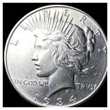 1934 Silver Peace Dollar CLOSELY UNCIRCULATED