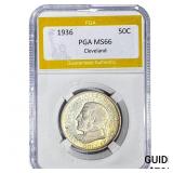1936 Cleveland Half Dollar PGA MS66